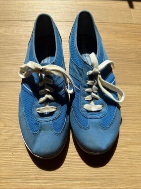 Keds retro Blue Athletic Sneakers with Cream Laces